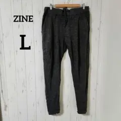 ZINE【L】 ジョガーパンツ ダークグレー スウェット素材 カジュアルスタイル