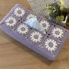【ハンドメイド】ティッシュボックスカバー no.7