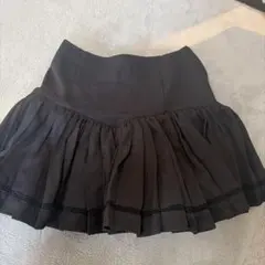 ROYAL PARTY ブラック プリーツ ミニスカート キュロット