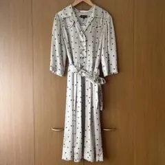 タグ付き新品agnès b. ドット柄ワンピース 36