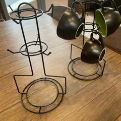 ブラックメタル マグカップスタンド　2セット