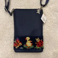 【新品未使用】フェイラー ハイジ スマホショルダーバッグ　ネイビー