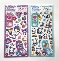 【平成はっぴーフォン】サンリオキャラクターズ＆ポチャッコ　2シートセット