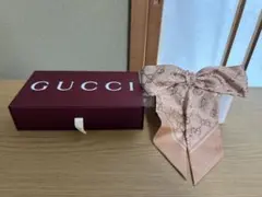 未使用品 GUCCI グッチ リボンシュシュ セット GG シルク ホースビット