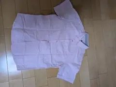 ピンク ドット柄 半袖シャツ