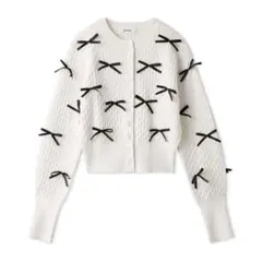 snidel リボンモチーフカーディガン