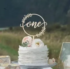 ケーキトッパー one ピック 1歳 誕生日 クリスマス 結婚式 記念日 1周年