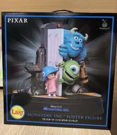 ピクサー　Happyくじ ラストワン賞 モンスターズインク ポスターフィギュア