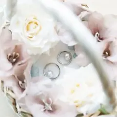 リングピロー ラタン バスケット ナチュラル 結婚式 リングボーイ リングガール