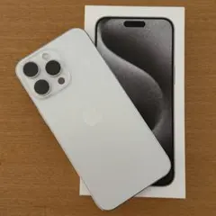 【ジャンク品】iPhone15ProMax 256GB ホワイトチタニウム