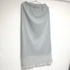 earth music&ecology シルバー タイトスカート L