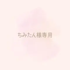 ちみたん様専用ページ