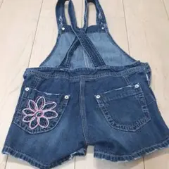 [SOMETHING]EDWINデニムジーンズ　ガールズサロペット140cm