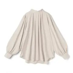 【GRL】バックリボンハイネックタックブラウス