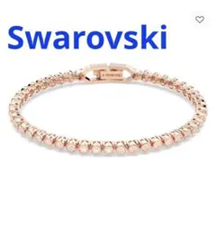 スワロフスキー　ブレスレット　テニスブレスレット　ピンク　正規品　美品