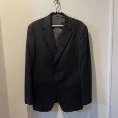 テーラードジャケット チャコールグレー シングル ウール