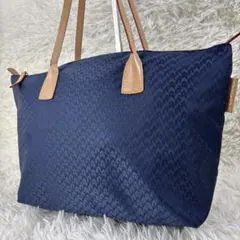 ま*う様 美品✨ロベルタピエリ トートバッグ タタミ ヌメ革 ネイビー ビジネス
