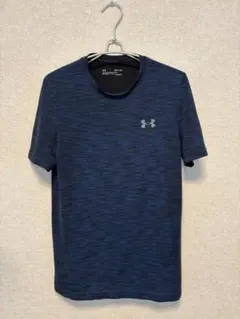 お得　アンダーアーマー 半袖 Tシャツ ヒートギア スレッドボーン ネイビー S