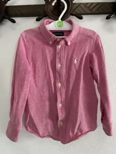 RALPH LAUREN ラルフローレン キッズ シャツ 110 ピンク 長袖