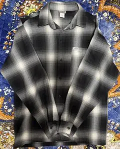 Caltop オンブレチェックシャツ S