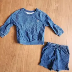 GAP babyGAP デニム トレーナー・ショートパンツ　90cm 男女兼用