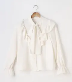 INGNI フリルボウタイブラウス 長袖 アイボリー