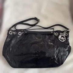 マイケルコース ハミルトン サッチェル ハンドバッグ パイソン型押し 