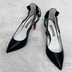 美品 DIANA レッドソール パンプス 24.0cm 黒 ダイアナ