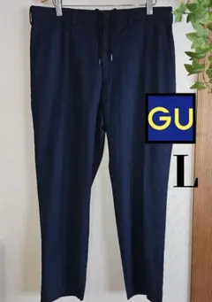 GU ジーユー イージーアンクルパンツ チェック L