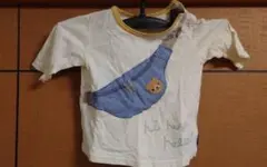 Tシャツ くま 5分袖 肩ボタン 80cm キムラタンのサムネイル