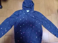 GAP KIDS 160 ナイロン　ジャンパー　星プリント フード付きジャケット