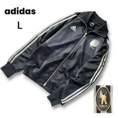 adidas アディダス トラックジャケット サイドライン ジャージ ブラックL