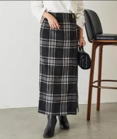 【新品未使用】チェックタイトスカート