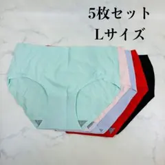 5枚セットレディース ショーツ 無地 シームレスショーツ 肌に優しい　L