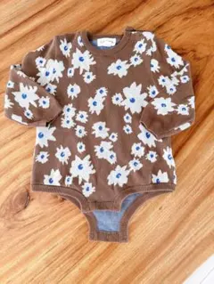 GROWNニットロンパース