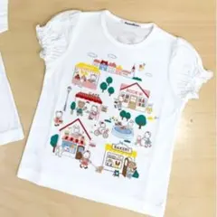 familiar フリル袖 Tシャツ 110cm