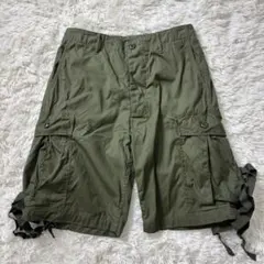 美品 バズリクソンズ ハーフカーゴパンツ カーキのサムネイル