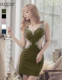 新品　イルマ　キャバドレス　ビジュー　サイドシアー