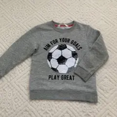 H&M サッカーボール トレーナー110〜120