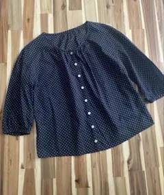 ニームエニーム　ドットブラウス