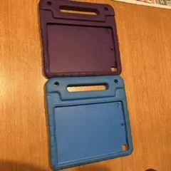iPadケース 青 紫 2個セット