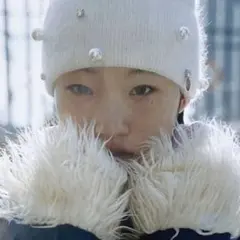 litmus パール付ニット帽　ビーニー　メゾンルルピノット