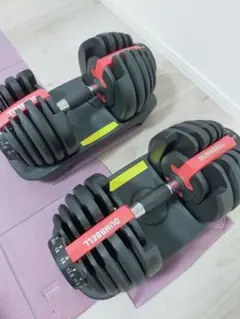 DUMBBELL 調整可能ダンベルセット①　24kgバーベルバー付