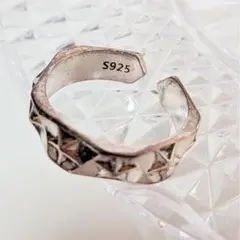 ビンテージ スター 星 スタッズ シルバー925 リング 指輪 y2k グランジ