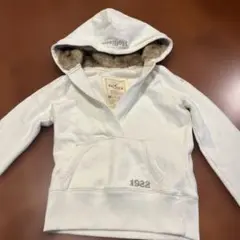 HOLLISTER フリース裏地 パーカー Mサイズ ホワイト