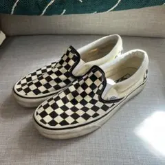 Vans ヴァンズ チェッカー クラシック スリッポン US7 25.0cm