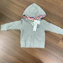 【新品未使用タグ付】グレー 長袖薄手80cm