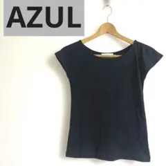 アズールbyマウジー　 ブラック ノースリーブ Tシャツ S 定番
