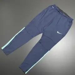 NIKE ナイキ サッカー ジャージパンツ ドライ 速乾 紺×水色 メンズ L