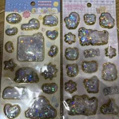 すみっコぐらし リラックマ　キラッとぷくぷくエアーシール 2枚